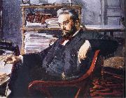 Mikhail Vrubel The Portrait of Alzheimer Chebyshev oil painting